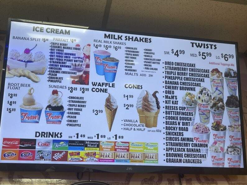 Frostees - Bakersfield, CA menu_pic