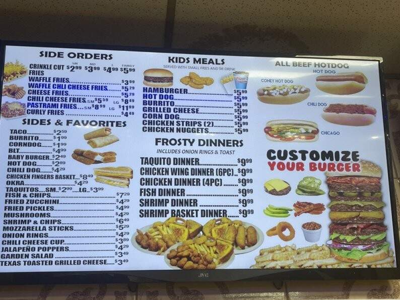 Frostees - Bakersfield, CA menu_pic