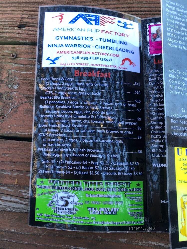 Kuntry Creole Kitchen - Huntsville, TX menu_pic