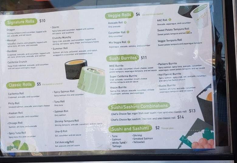 Modern Maki - Milwaukee, WI menu_pic