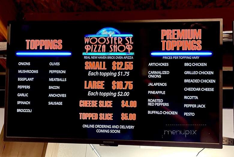 Randy's Wooster St Pizza - Hartford, CT menu_pic
