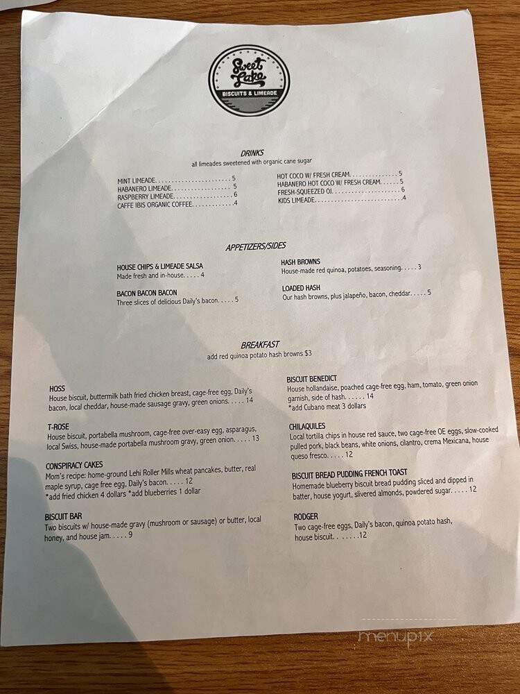 Sweet Lake Biscuits & Limeade - American Fork, UT menu_pic