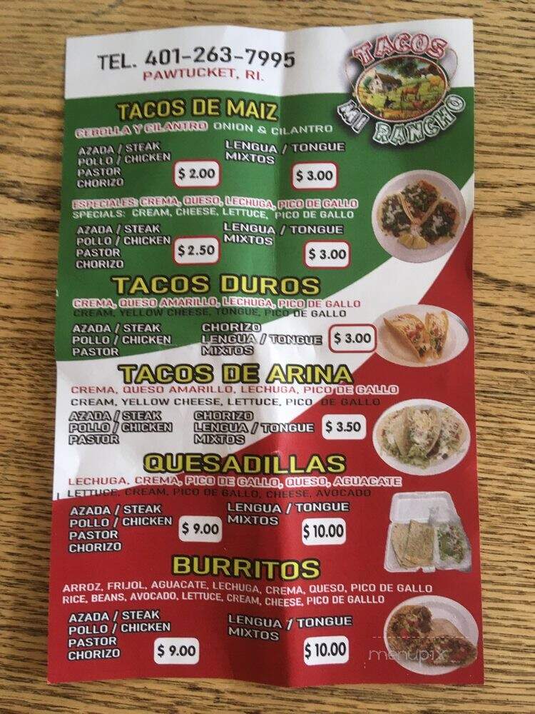 Tacos Mi Rancho - Pawtucket, RI