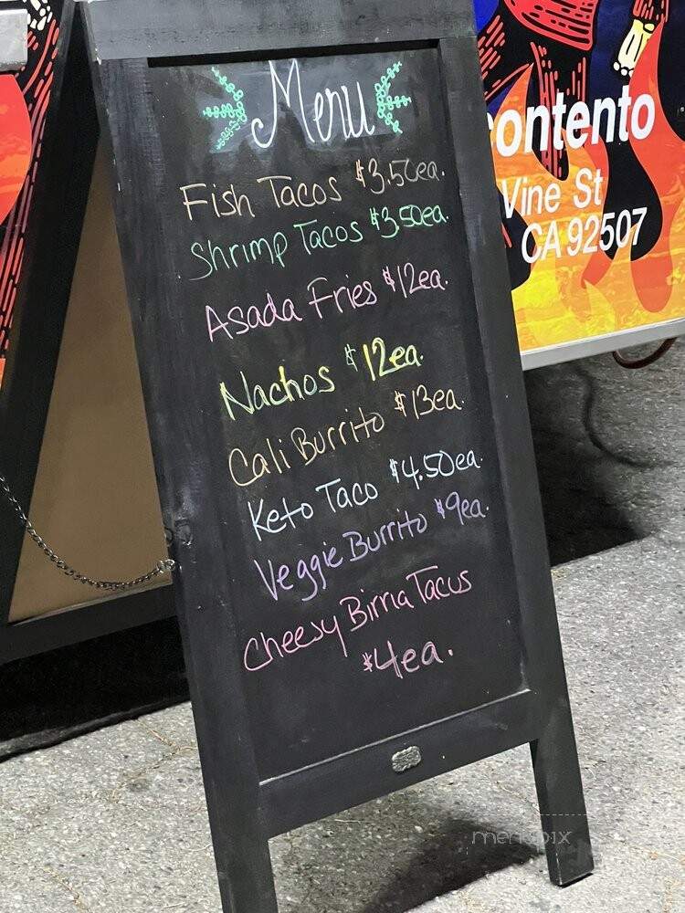 Taqueria El TACOntento - San Bernardino, CA menu_pic