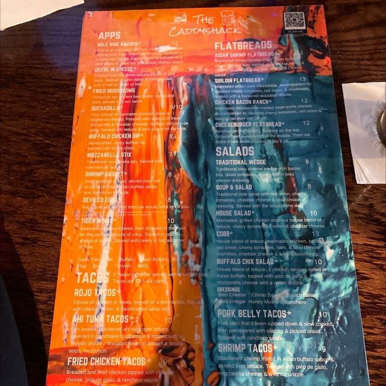 The Caddy Shack - Clover, SC menu_pic