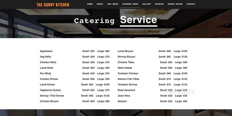 The Curry Kitchen - Stroudsburg, PA menu_pic
