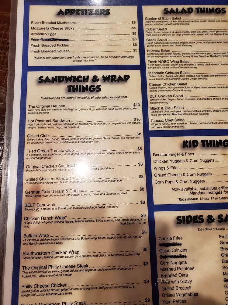 Things & Wings - Dothan, AL menu_pic