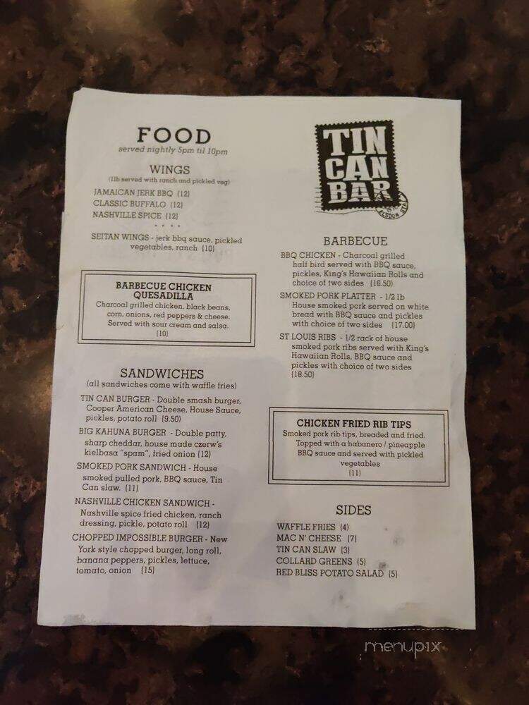 Tin Can Bar - Philadelphia, PA
