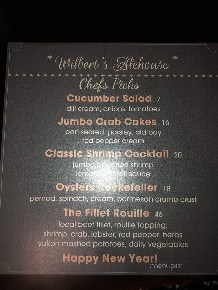 Wilberts Alehouse - Brookings, SD menu_pic