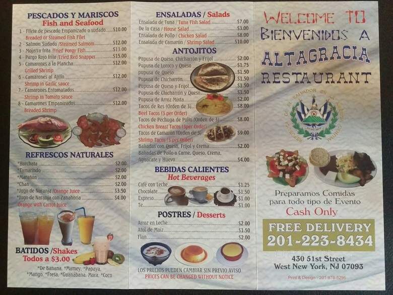 Altagracia Pupuseria y Restaurante - West New York, NJ