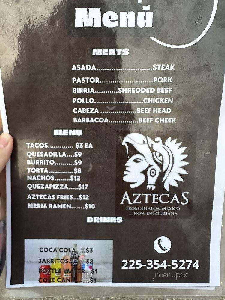 Azteca's - Baton Rouge, LA menu_pic
