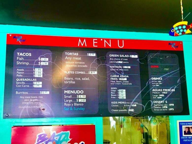 Baja Fish Tacos - Westmorland, CA menu_pic