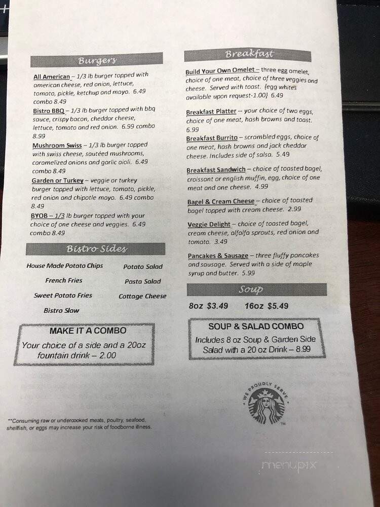 City Bistro - Phoenix, AZ menu_pic