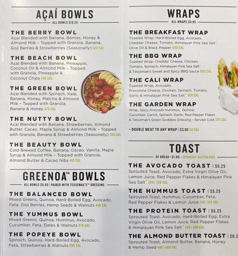 Clean Juice - Frisco, TX menu_pic