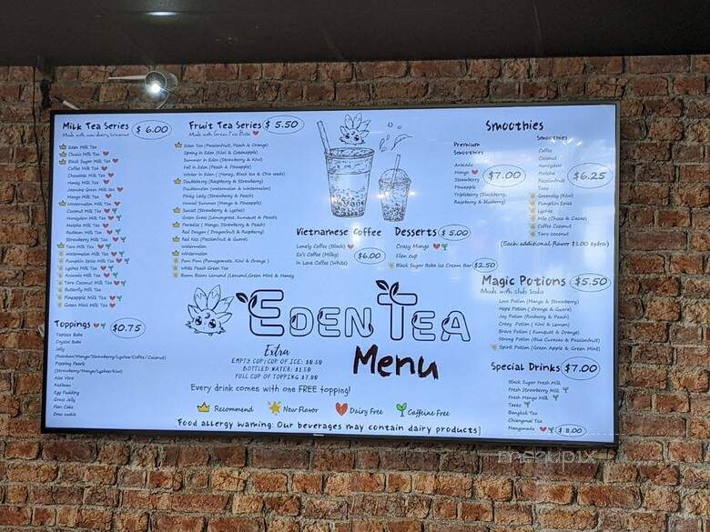 Eden Tea - Des Moines, IA menu_pic
