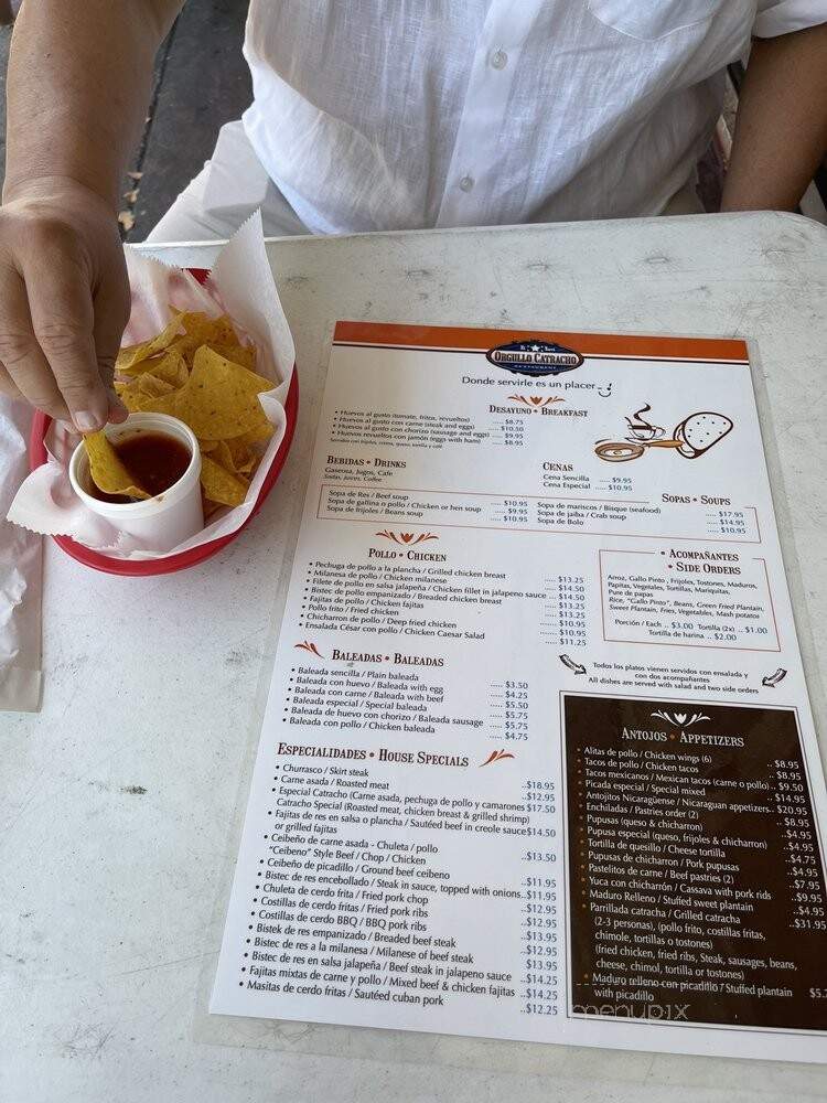 El Nuevo Orgullo Catracho - Miami, FL menu_pic