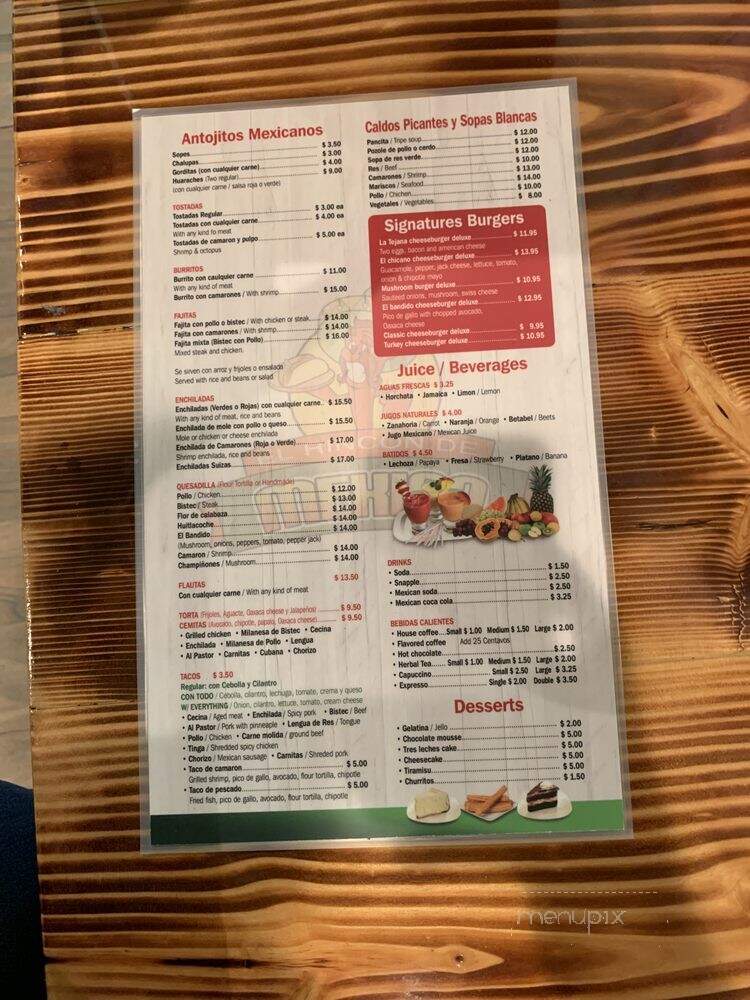 El Rincon De Mexico - The Bronx, NY menu_pic