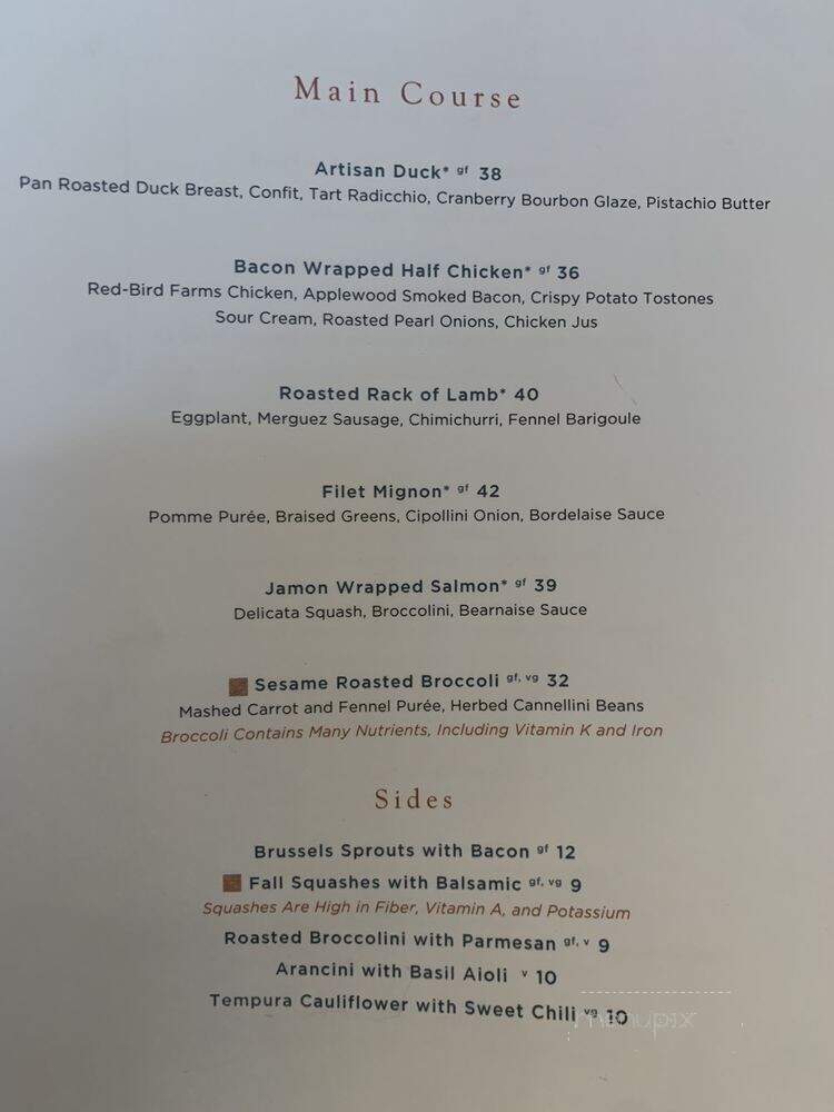 Grand View Dining Room & Terrace - Colorado Springs, CO menu_pic