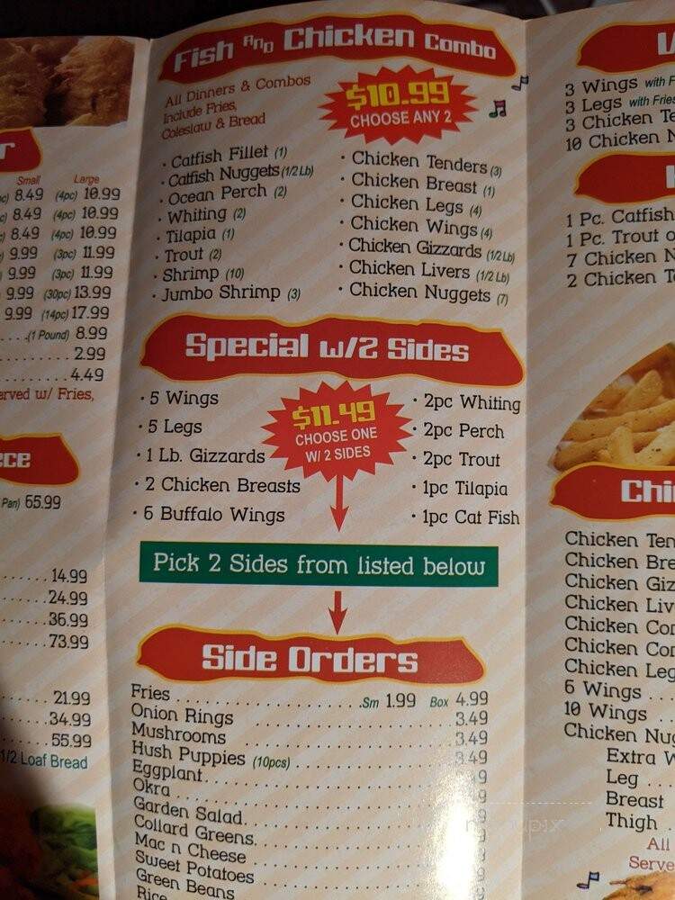 Hip Hop Fish & Chicken - Middle River, MD menu_pic