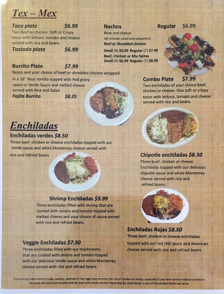 La Rancheria Restaurant - Lockhart, TX menu_pic