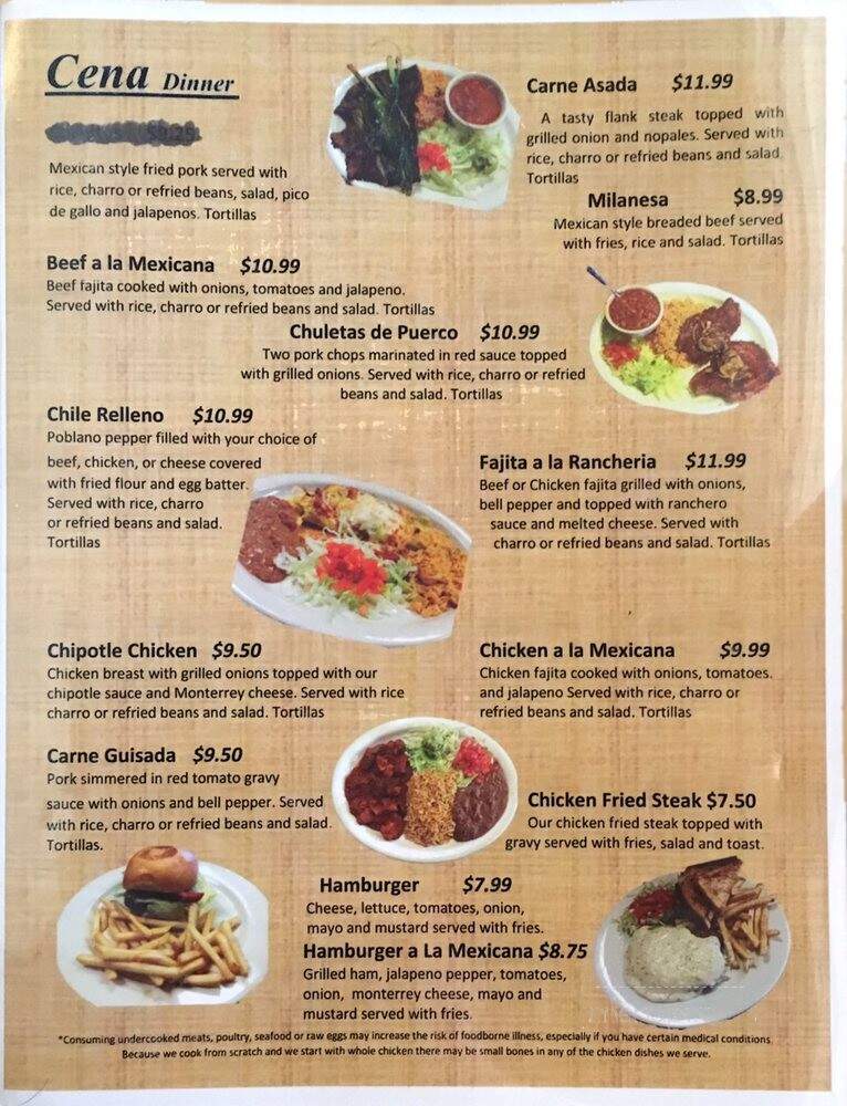 La Rancheria Restaurant - Lockhart, TX menu_pic