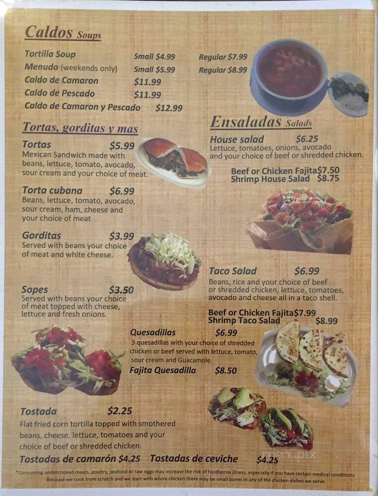 La Rancheria Restaurant - Lockhart, TX menu_pic