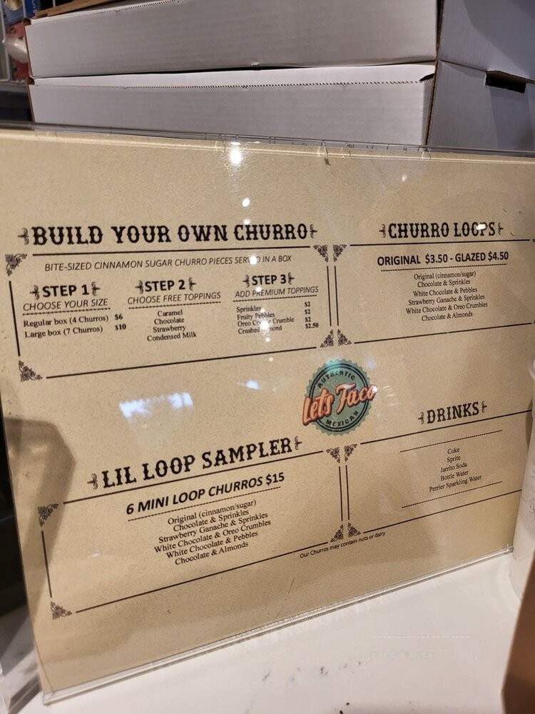 Let's Taco - Rockville, MD menu_pic