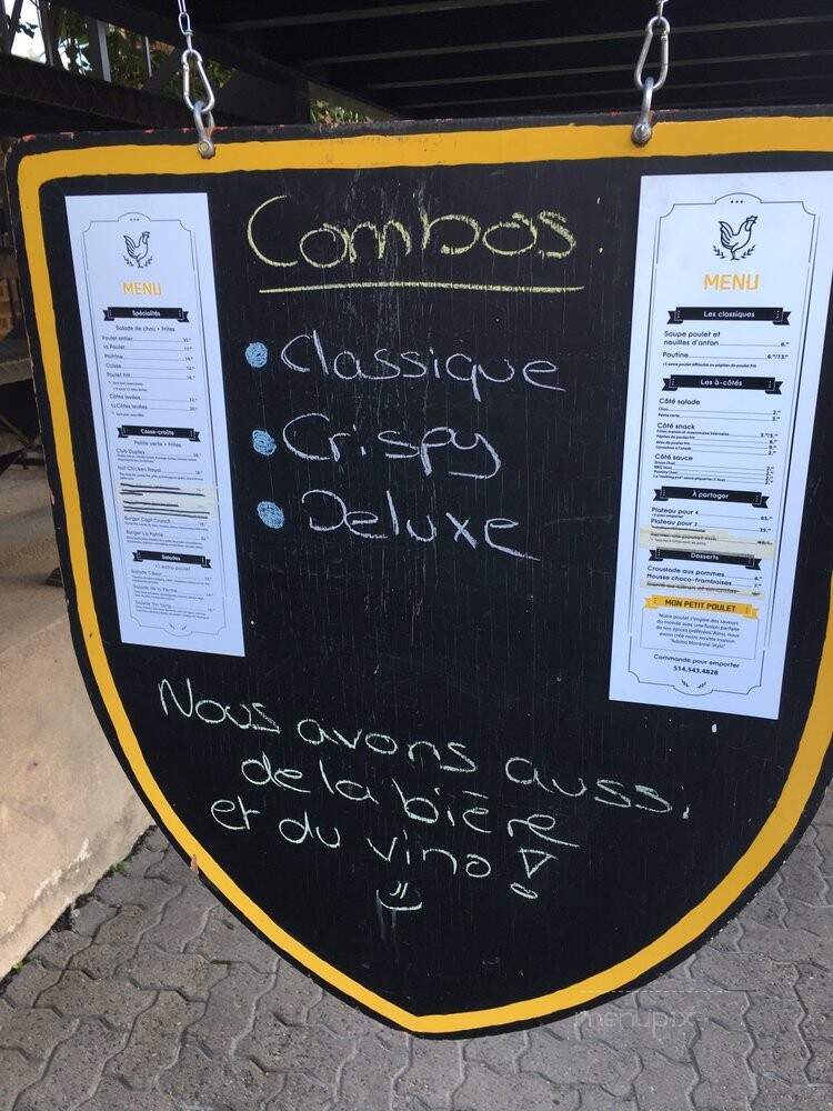 Mon Petit Poulet - Montreal, QC menu_pic