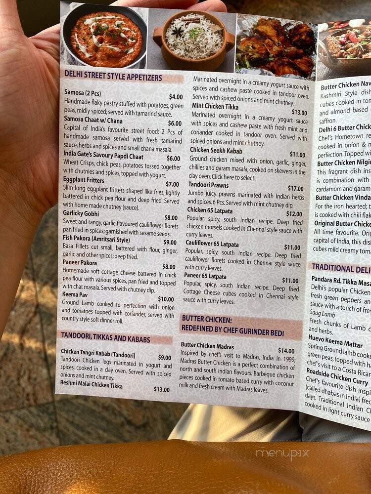 Not Just Butter Chicken - Toronto, ON menu_pic