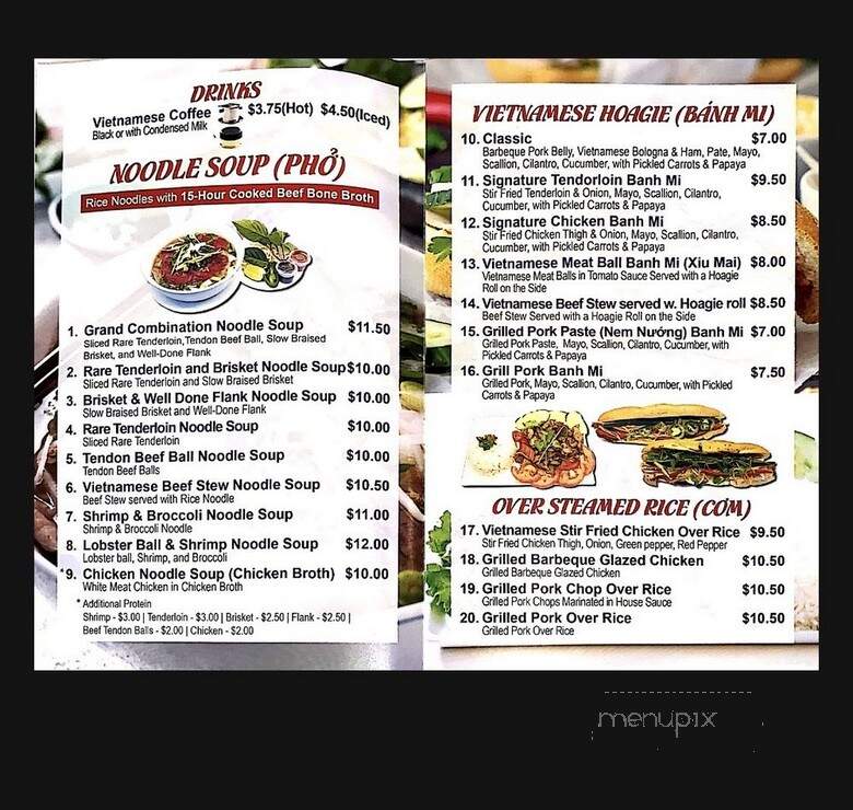 Pho Ha Bac - Haddon Heights, NJ menu_pic