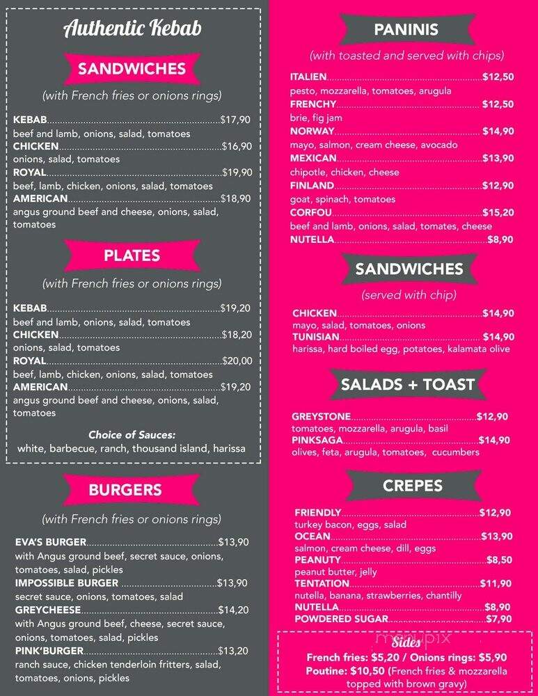 Pink Grey - Los Angeles, CA menu_pic