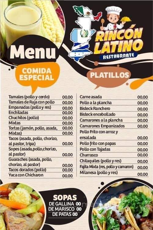 Rincon Latino Restaurant - Charlotte, NC menu_pic