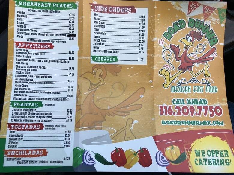 Road Runner Mexican Fast Food - Wichita, KS menu_pic