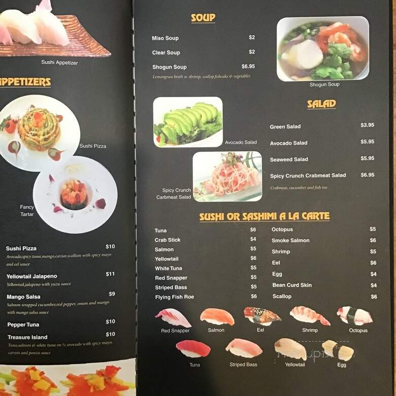 Shogun Japanese Restaurant - Frostburg, MD menu_pic