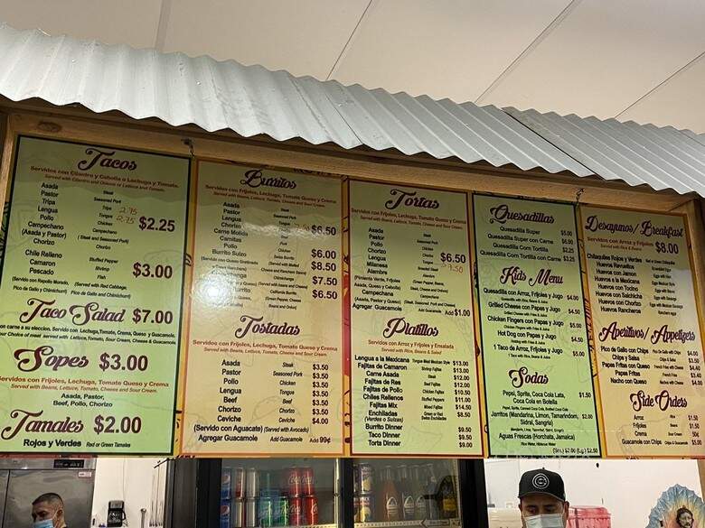 Tacos del Valle - St Charles, IL menu_pic