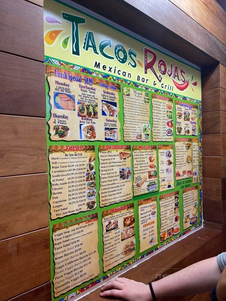 Tacos Rojas - Roanoke, VA menu_pic