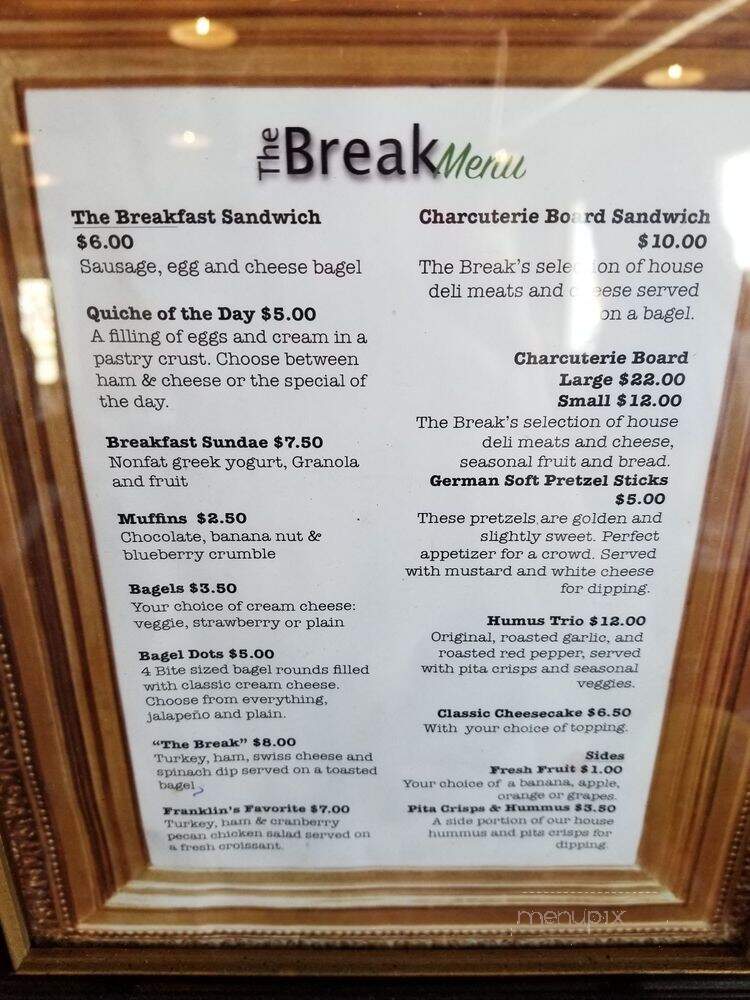 The Break - Muskogee, OK menu_pic