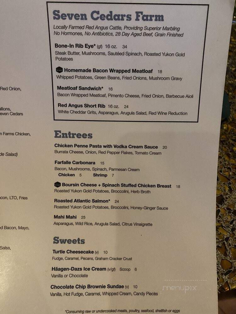 The Nashville Tap House - Nashville, TN menu_pic