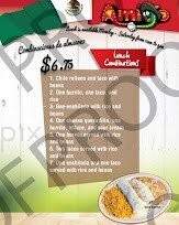 Amigo Mexican Restaurant - Johnston, IA menu_pic