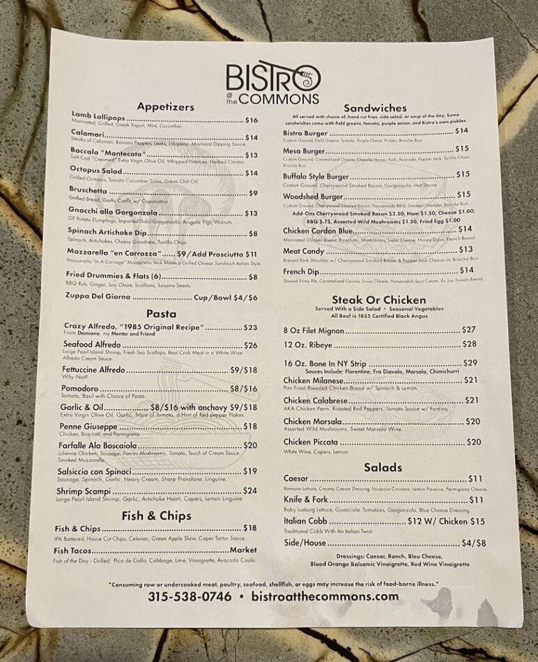 Bistro at the Commons - Macedon, NY