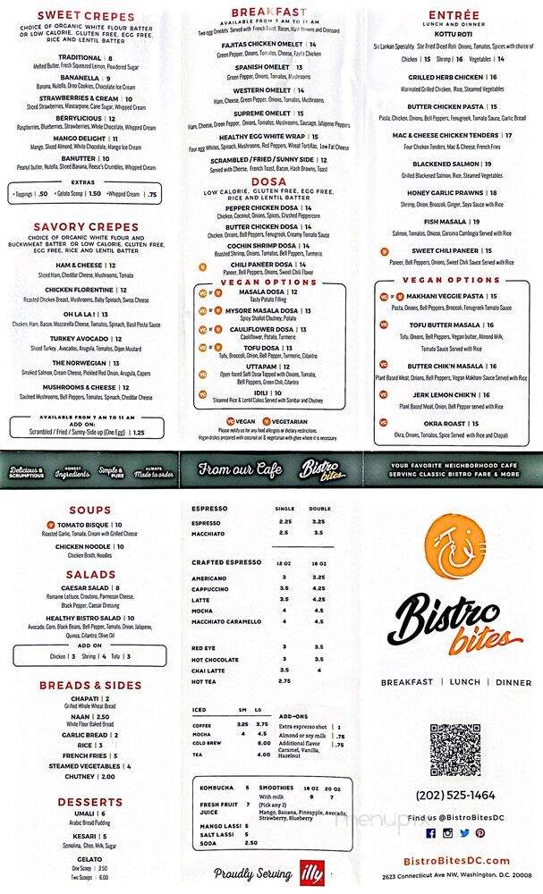 Bistro Bites - Washington, DC menu_pic