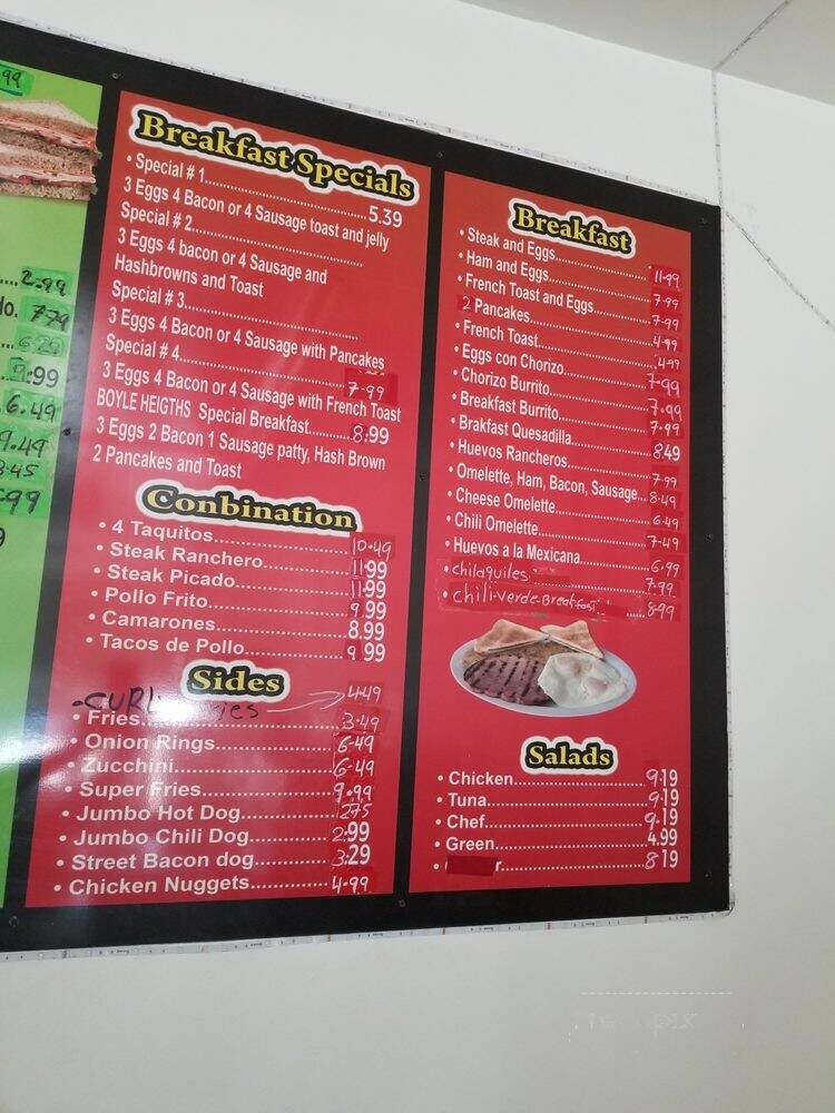 Boyle Heights Super Burgers - Hazard, CA menu_pic