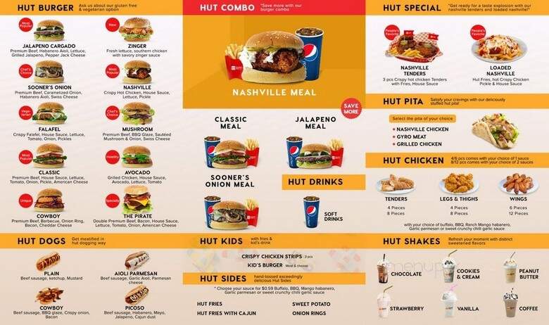 Burger Hut - Wylie, TX menu_pic