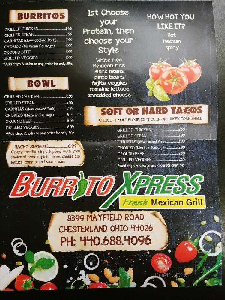 Burrito Xpress Fresh Mexican Grill - Chesterland, OH
