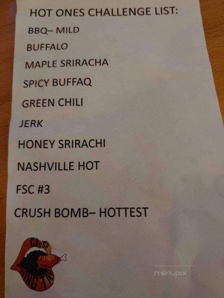 Crush Wing + Tap - Denver, CO menu_pic