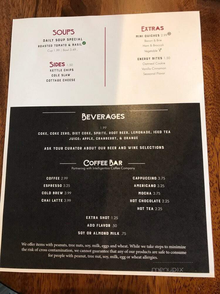 Curate Kitchen - Dixon, IL menu_pic