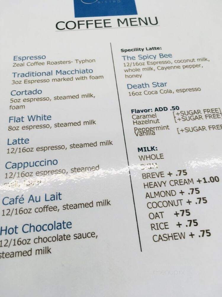 Fleur Bistro - Lakeland, FL menu_pic