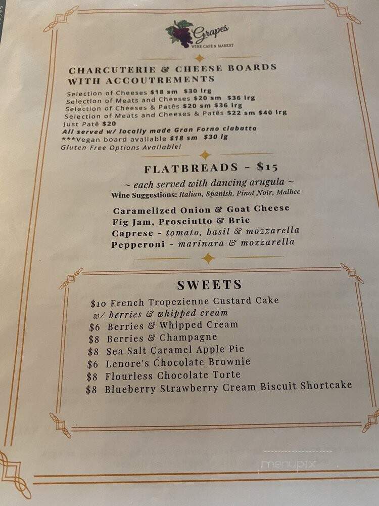 Grapes Wine Cafe & Market - Lauderdale-by-the-Sea, FL menu_pic