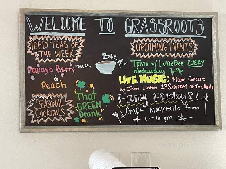 Grassroots Kava House - Tampa, FL menu_pic