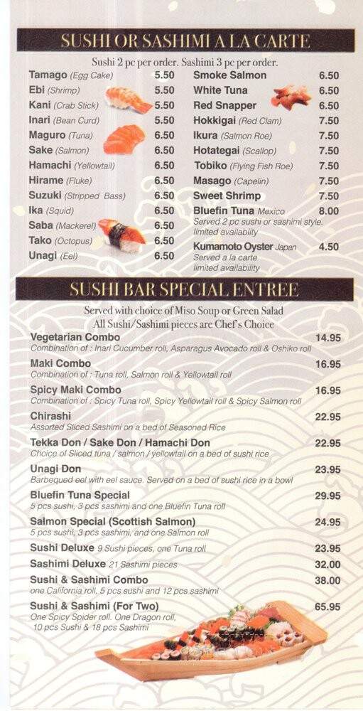 Hayashiya - Maineville, OH menu_pic
